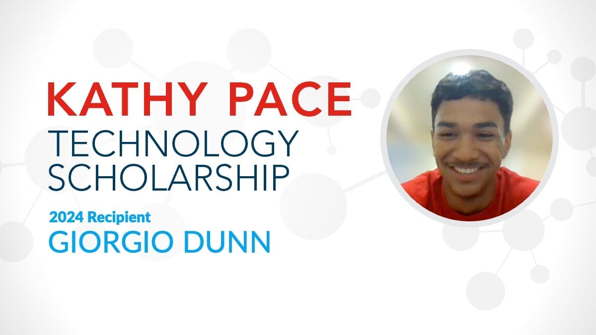 Meet 2024 Kathy Pace Scholarship Winner - Giorgio Dunn