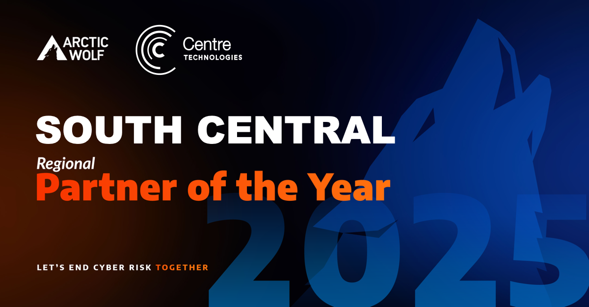 Centre Technologies Named 2025 South Central Partner of the Year by Arctic Wolf